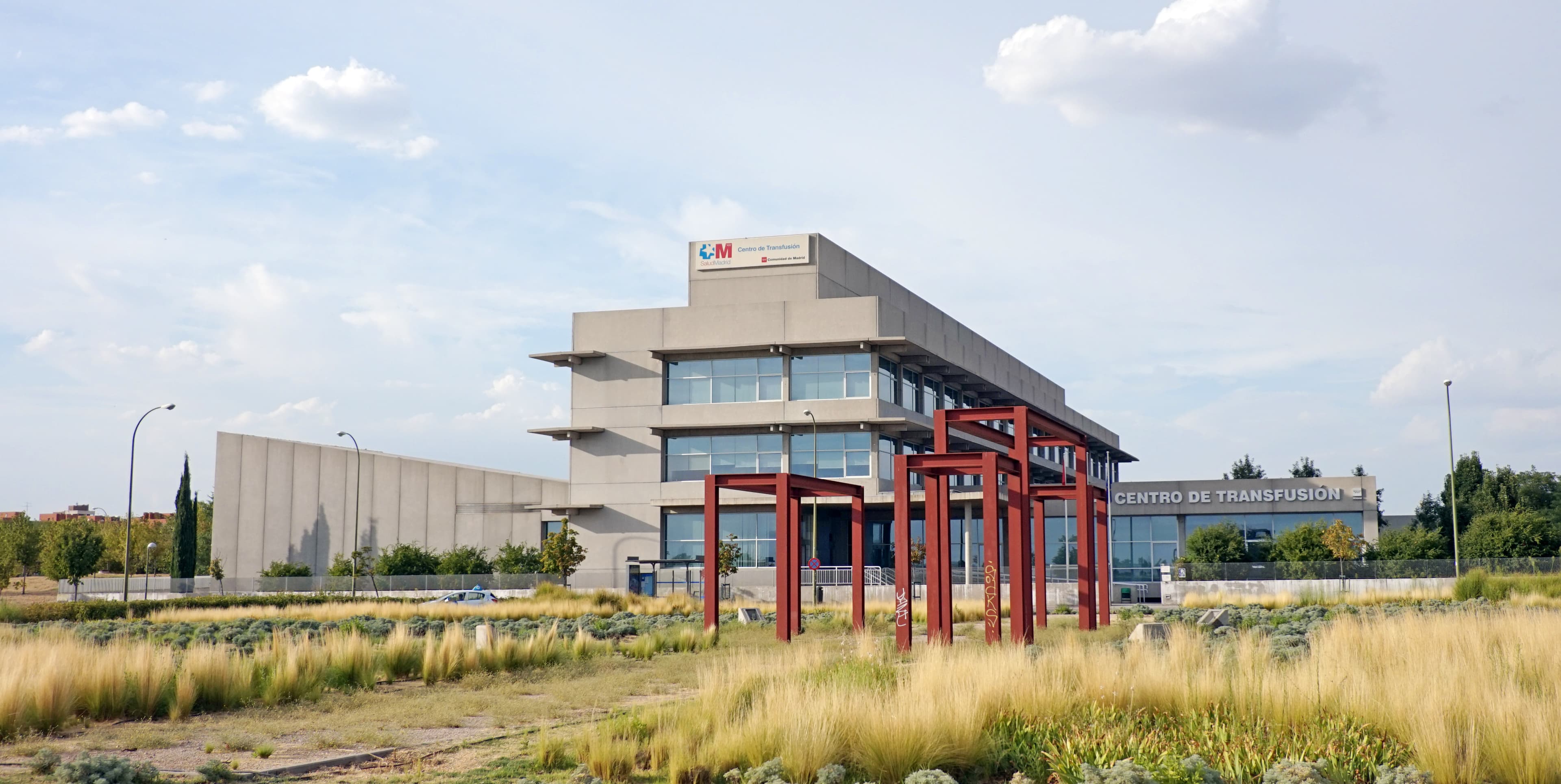 Madrid's blood transfusion centre in Valdebernardo, photographed in 2016.